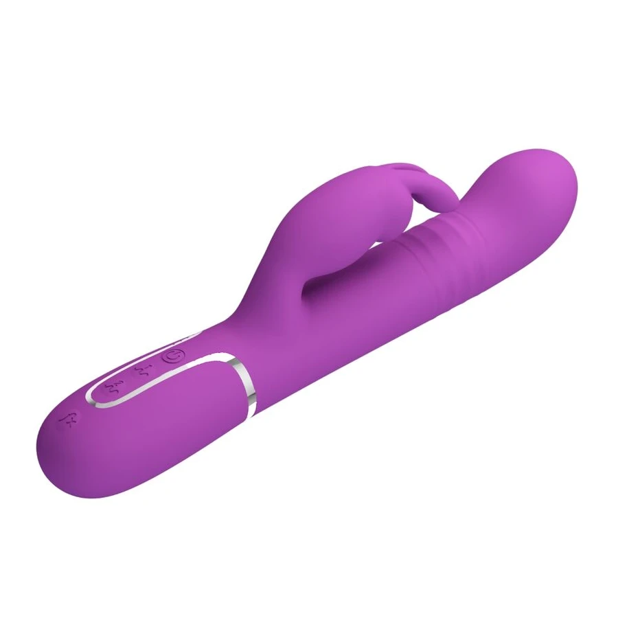 PRETTY LOVE - COALE 4 IN 1 MULTIFUNCTION RABBIT VIBRATOR  PURPLE